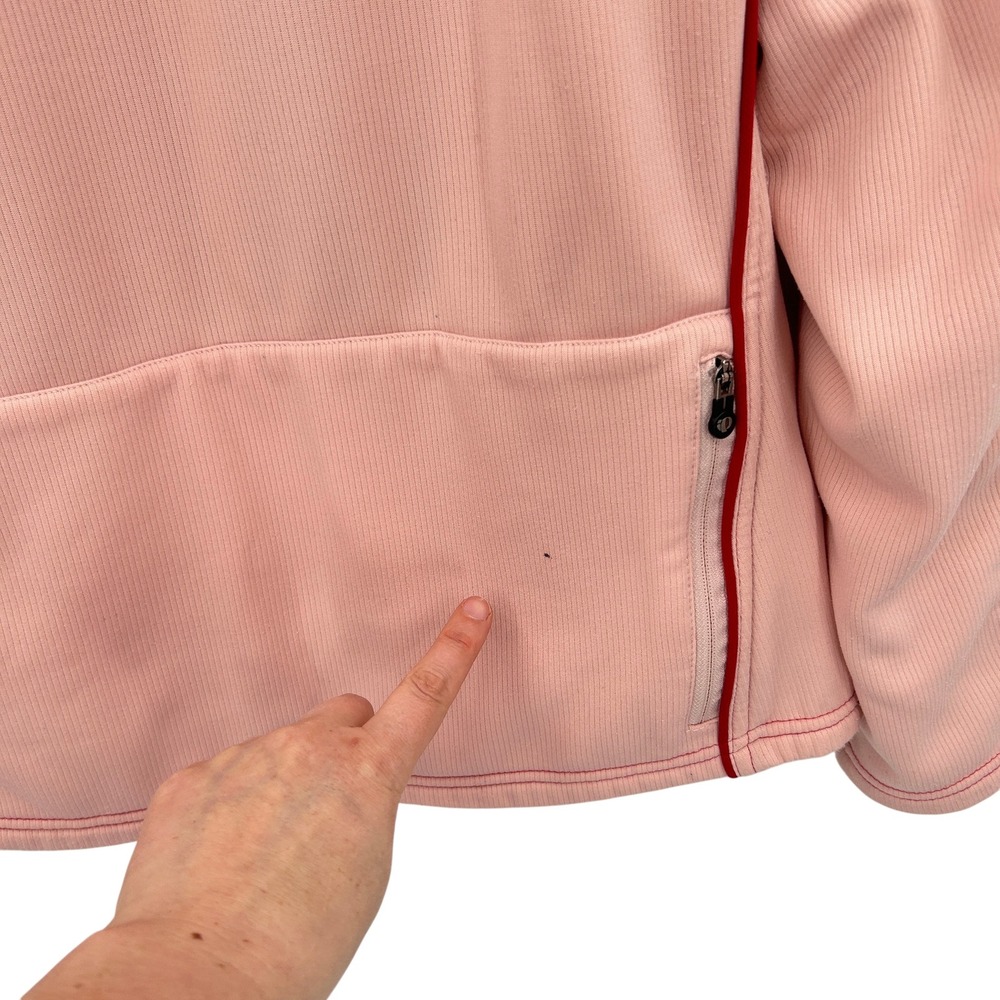 Pearl Izumi Quilted Cycling Jacket XL Black Pink Gorpcore Sporty Bike Wear - Picture 9 of 13